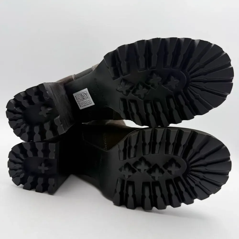 See by Chloe Womens Mallory Ankle Boot EU 37.5 US 7.5 Grey Calf Suede NIB - Picture 12 of 13